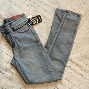 Juniors denim jeans Boom Boom size 3 light wash high rise skinny NWT